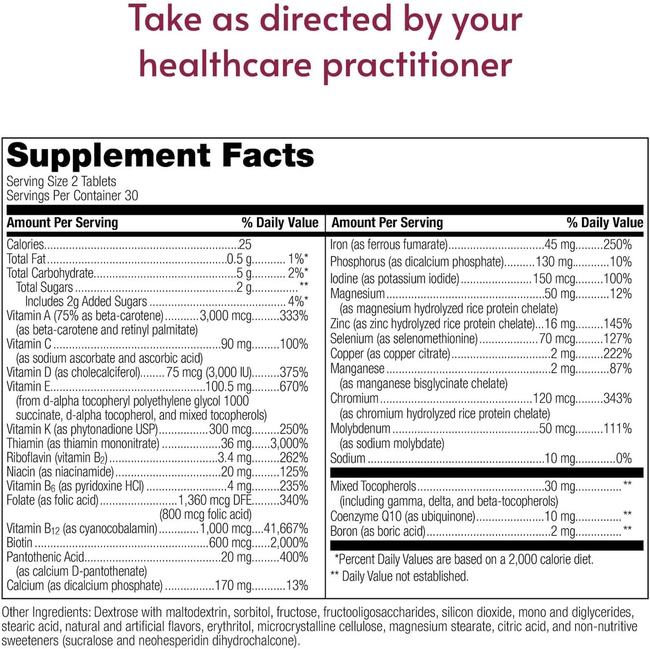 Bariatric Advantage Multivitamínico Masticable Advanced Multi EA - Alta Potencia con Hierro para Pacientes Bariátricos - Sabor Fruta Mixta - 60 Comprimidos