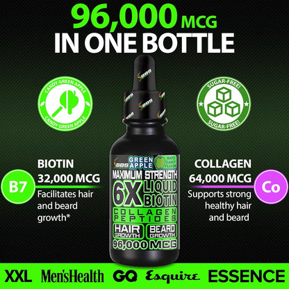 BBS Biotina y Colágeno Líquido, 96.000 mcg – El funcionamiento normal del sistema nervioso. – Image 2