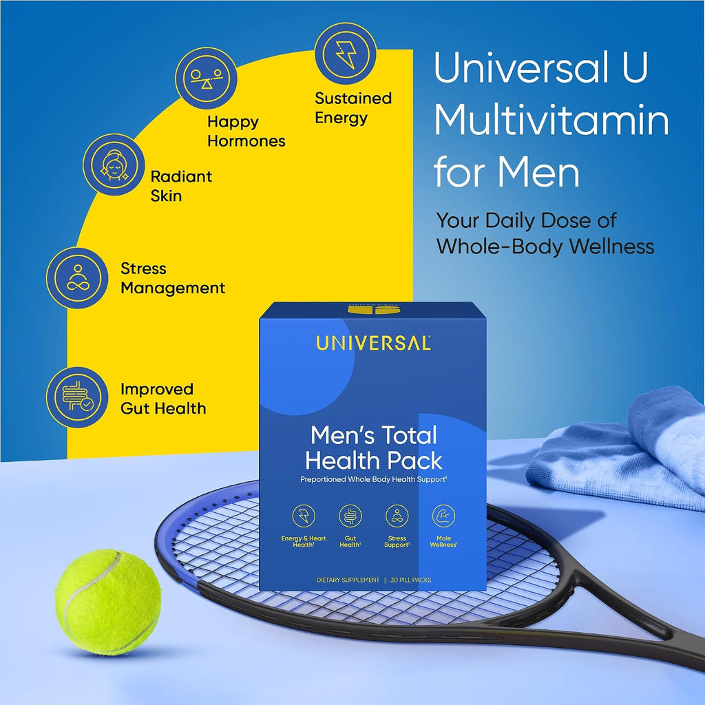 Universal U Men's Total Health Vitamin Packs - 30 Sobres Diarios