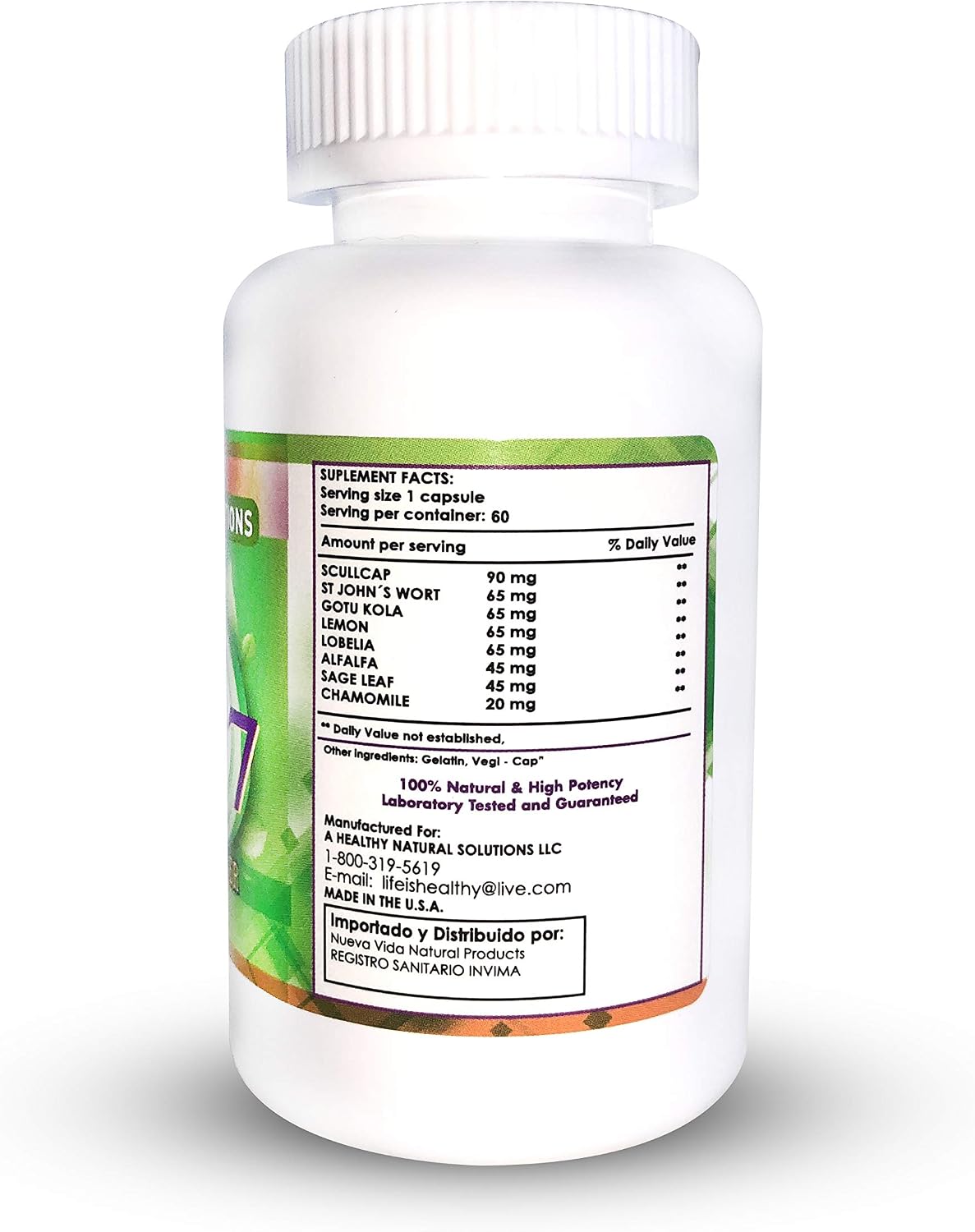 Serenity Power 07 – Suplemento Herbal para la Mente – 90 Cápsulas