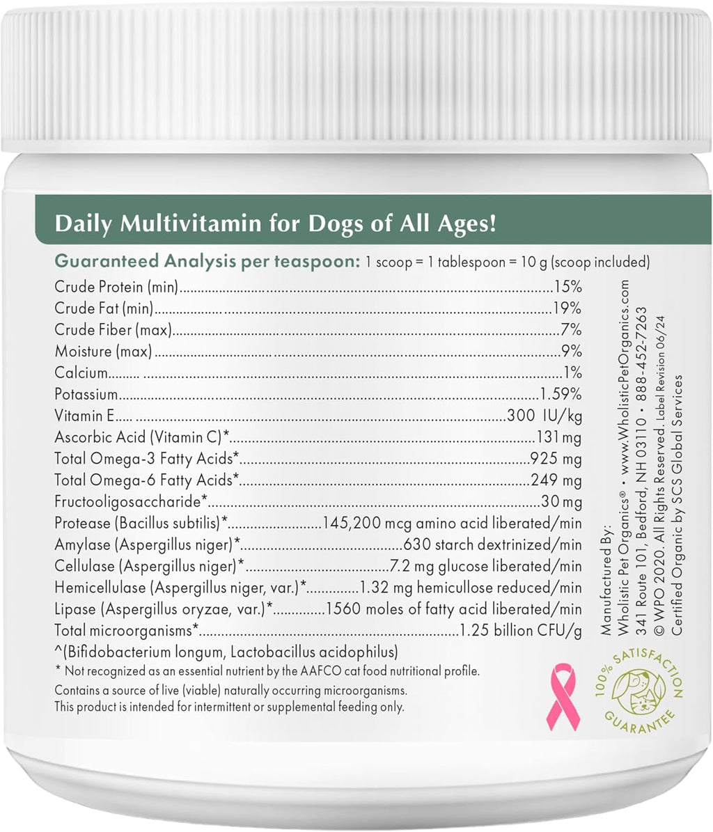 Canine Complete - Polvo Multivitamínico para Perros con Calabaza - 227 g (22 cucharadas)