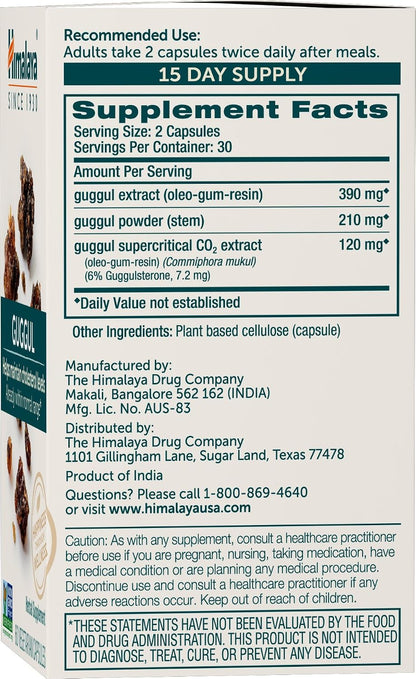 Himalaya Guggul Extract – 720 mg – 60 Cápsulas (Pack de 2) – Image 2