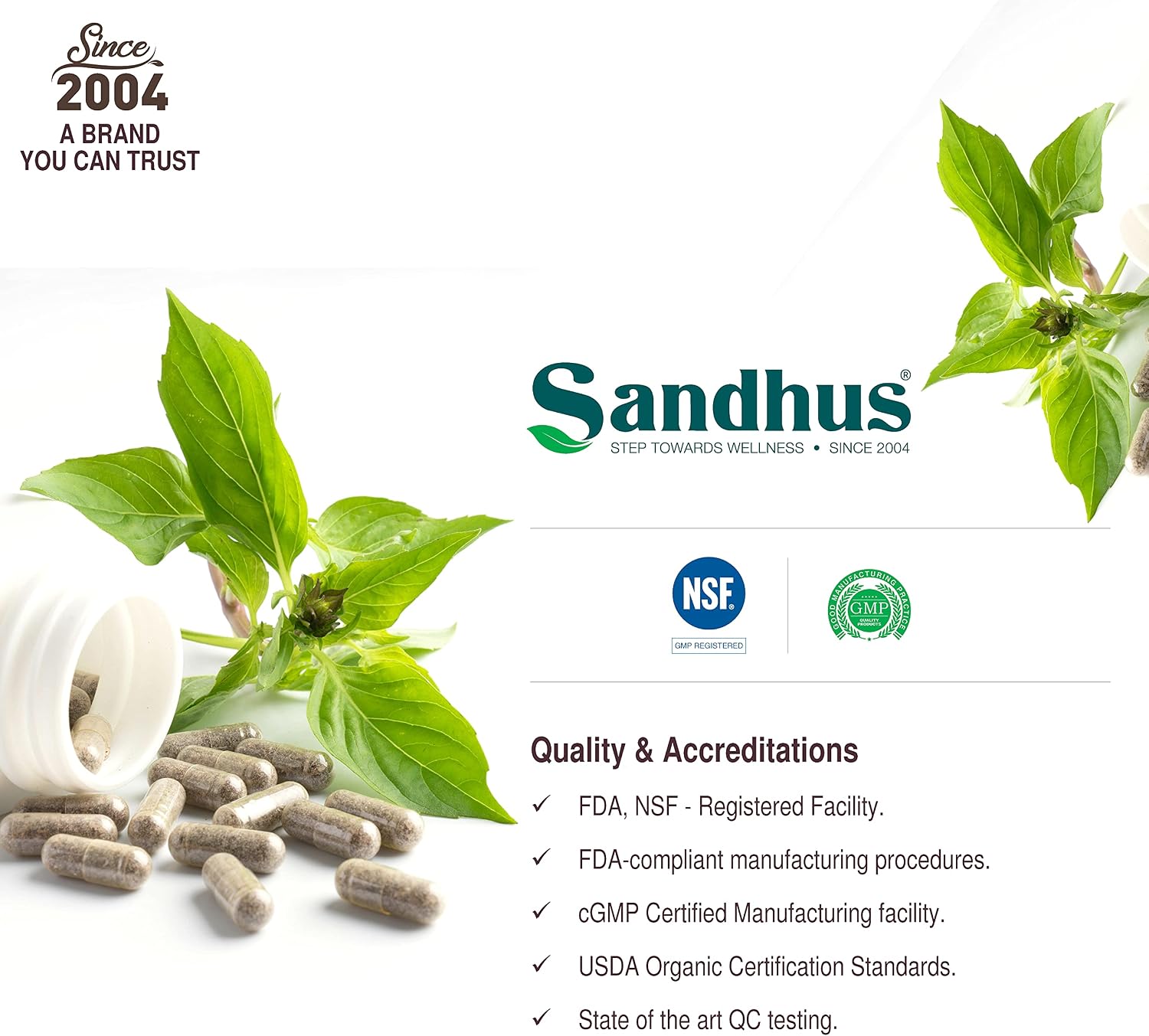 Sandhu's Guduchi (Tinospora Cordifolia) Giloy - 100 Cápsulas Vegetales - 1000 mg por Ración