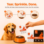 LICKICIOUS Probióticos para Perros y Gatos – Polvo Sinbiótico, 20 Sobres, 9.2B UFC, 12 Cepas con Prebióticos y Enzimas