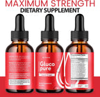 Gluco Pure Gotas Líquidas (3 Paquete) - Suplemento Avanzado para el Bienestar General
