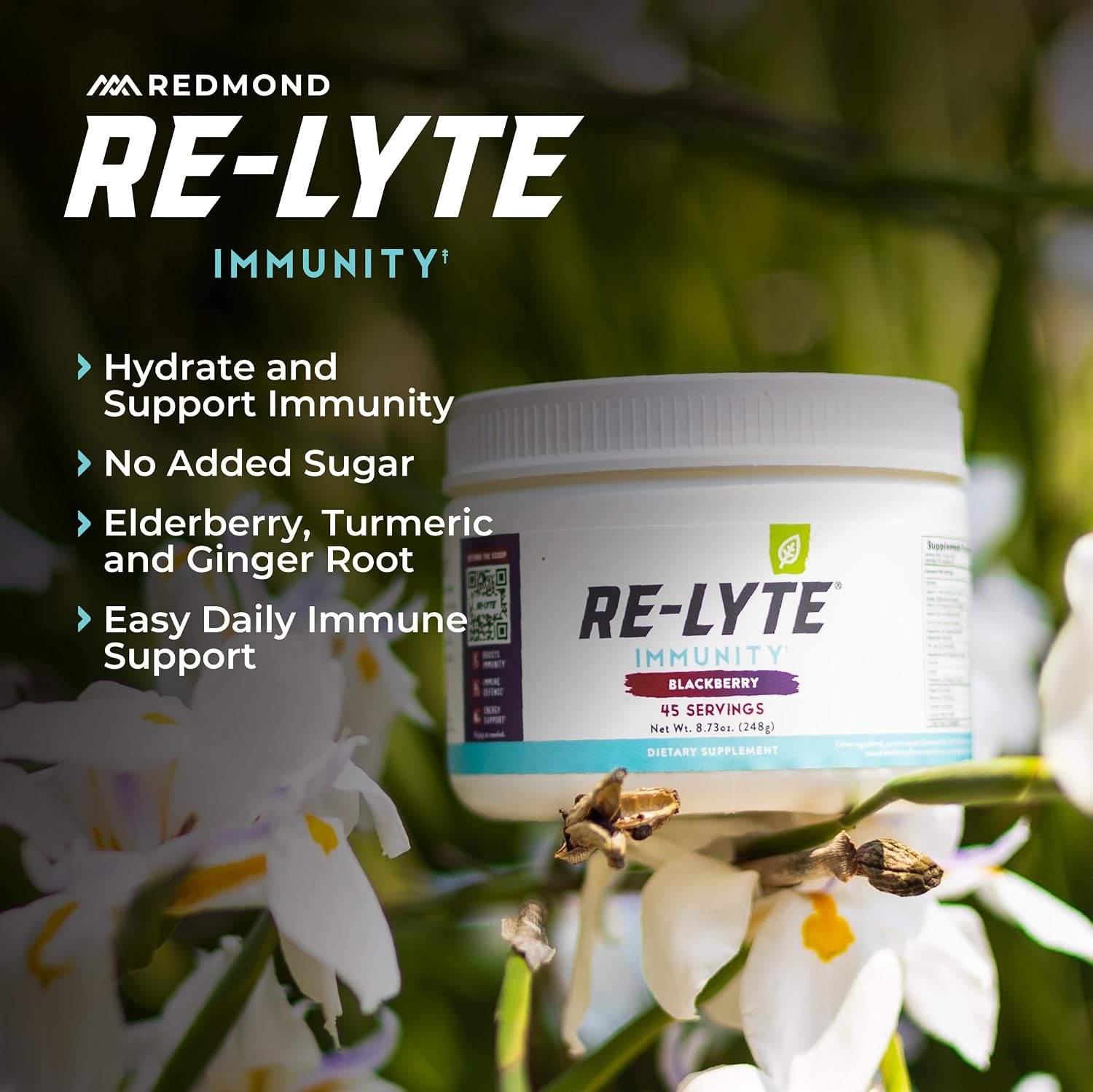 Redmond Re-Lyte Immunity Multivitamínico con Electrolitos (BlackBerry)
