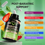 NUTRAHARMONY Multivitamínico Bariátrico con Hierro, 45 mg, 180 Cápsulas - Una Vez al Día