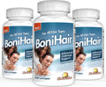 Rise-N-Shine BoniHair Catalase - Saw Palmetto, Biotina, Fo-Ti, 180 Cápsulas (Pack de 3)