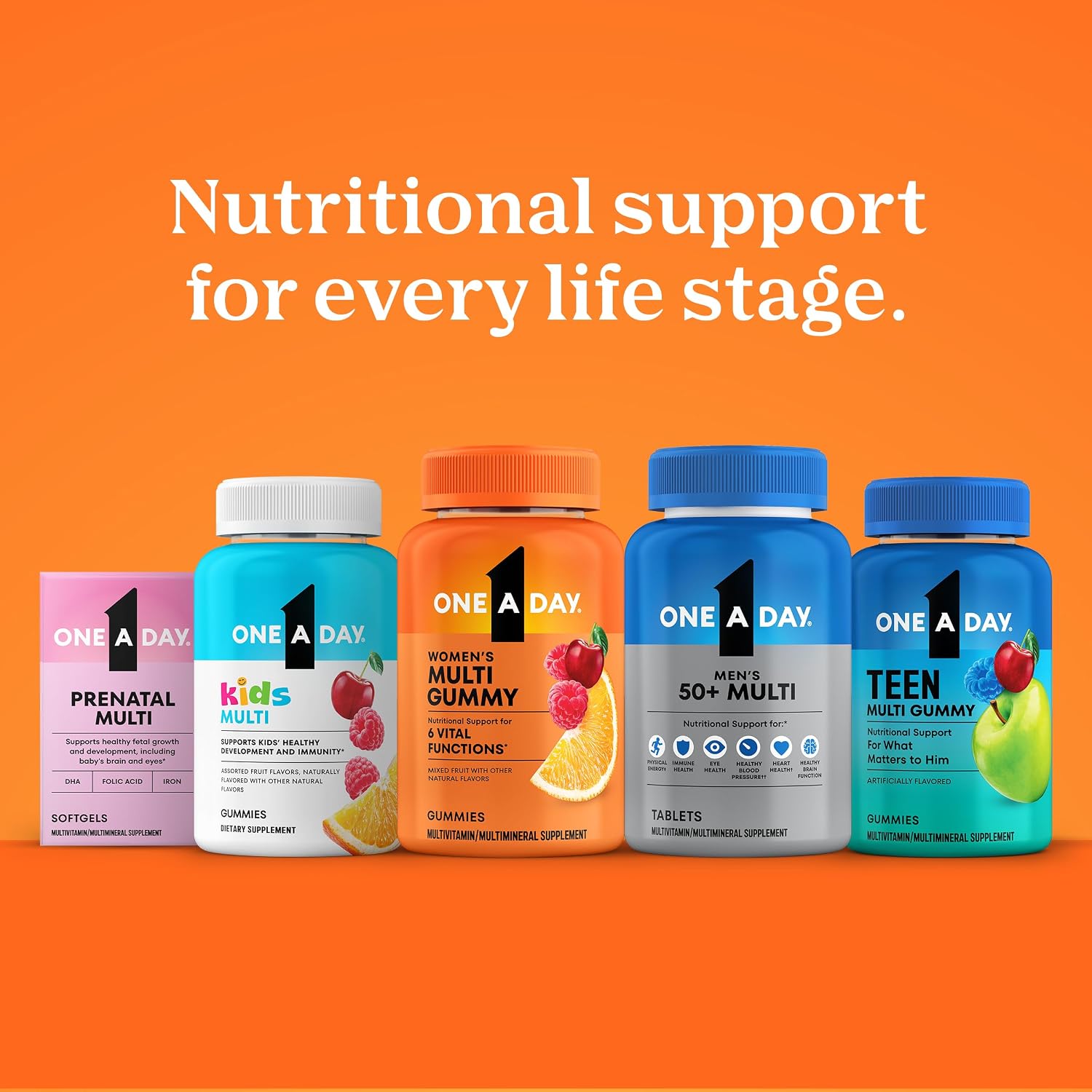 One A Day Multivitamínico Gummy para Mujeres 50+ - 110 Gominolas