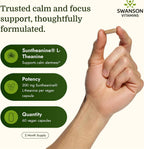 Swanson Double Potency Suntheanine L-Teanina 200 mg - 60 Cápsulas Vegetales
