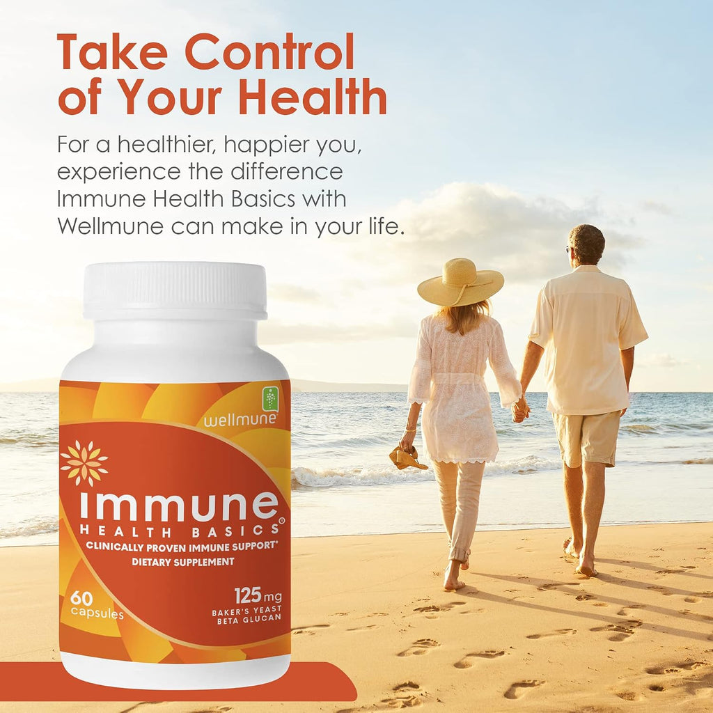 Immune Health Basics Ultra Strength Immunity - Beta Glucano 125 mg - 60 Cápsulas