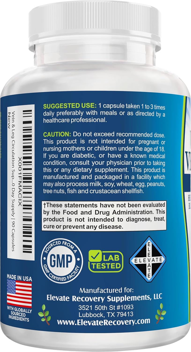 Leg & Vein Circulation Supplement – 8-in-1 Formula