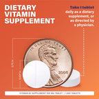 Rugby Niacina 500mg - Suplemento de Vitamina B3 para Hombres y Mujeres - 1000 Comprimidos