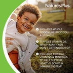 NaturesPlus Animal Parade Multivitamin Gominolas Infantiles - 90 unidades - Sabores Cereza, Uva y Naranja - Vegetariano, Sin Gluten