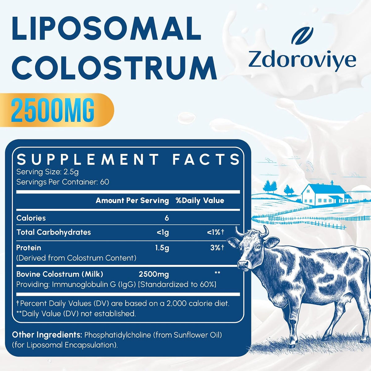 Zdoroviye Calostro Bovino Liposomal en Polvo – Image 2
