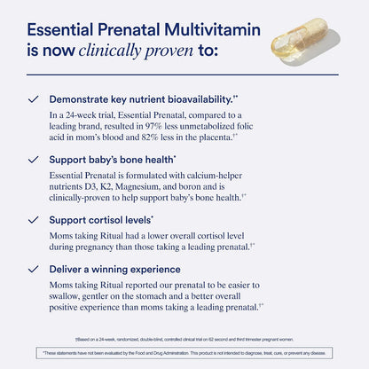 Ritual Multivitamínico Prenatal para Mujeres - Vitaminas y Minerales Esenciales para el Embarazo - Ácido Fólico, Colina, – Image 4