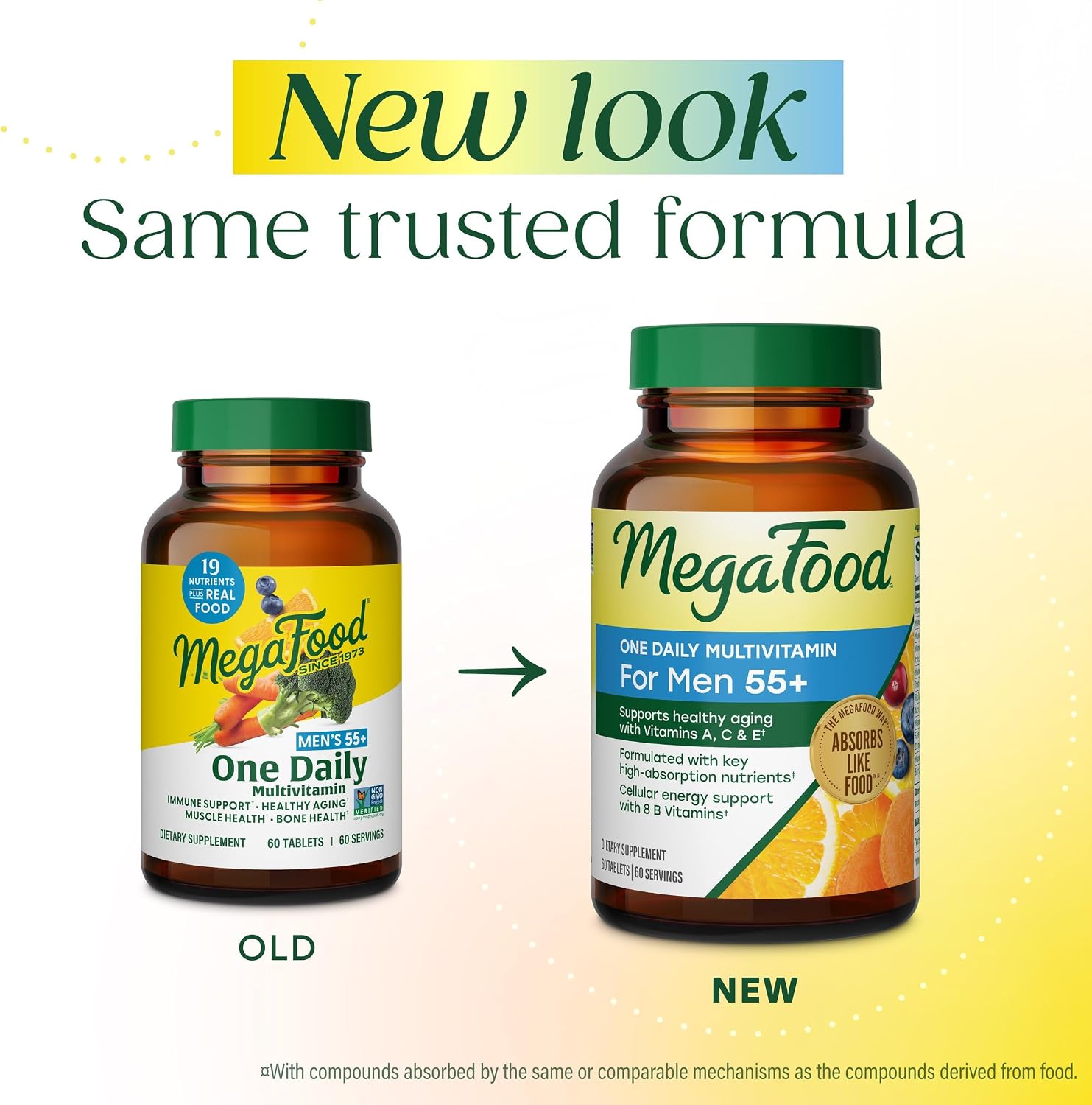 MegaFood Multivitamínico para Hombres 55+ - 60 Comprimidos