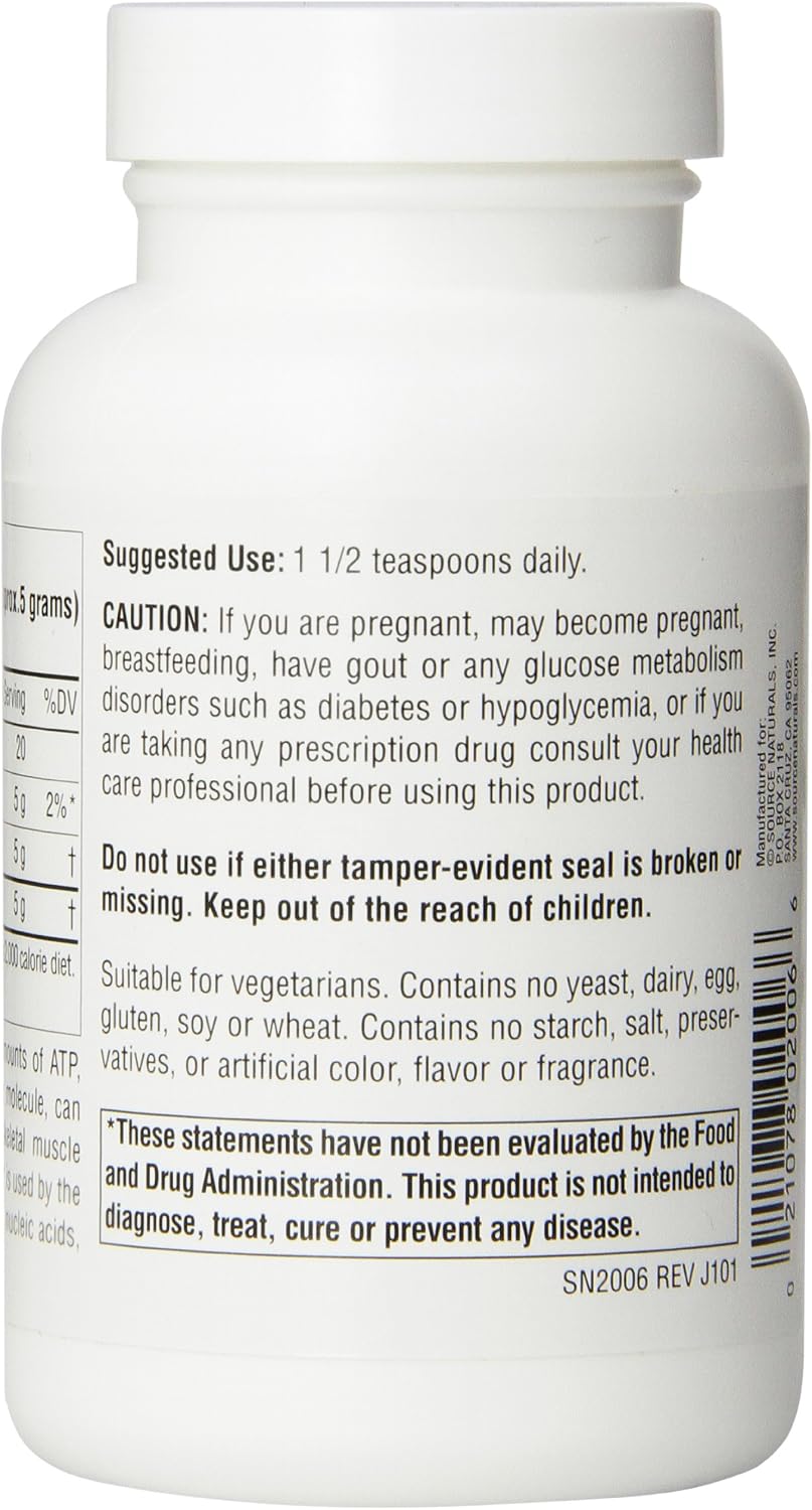 Source Naturals D-Ribose en Polvo - 100 g