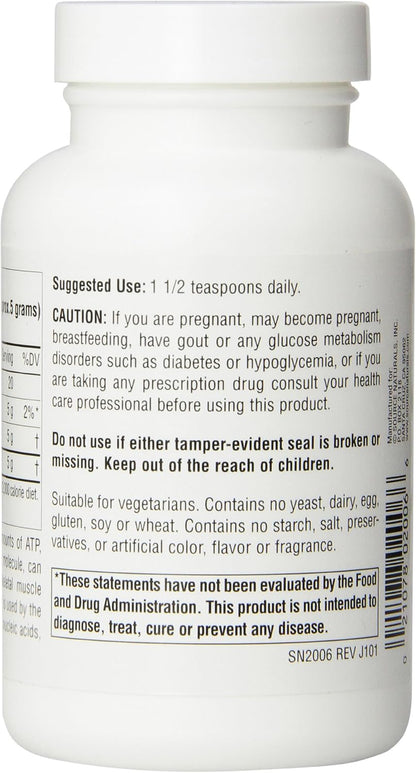 Source Naturals D-Ribose en Polvo - 100 g – Sin levadura, lácteos, huevo, gluten, maíz, soja ni trigo. – Image 4