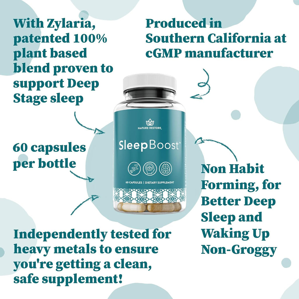 SleepBoost™ con Zylaria™ - Complemento alimenticio para la relajación