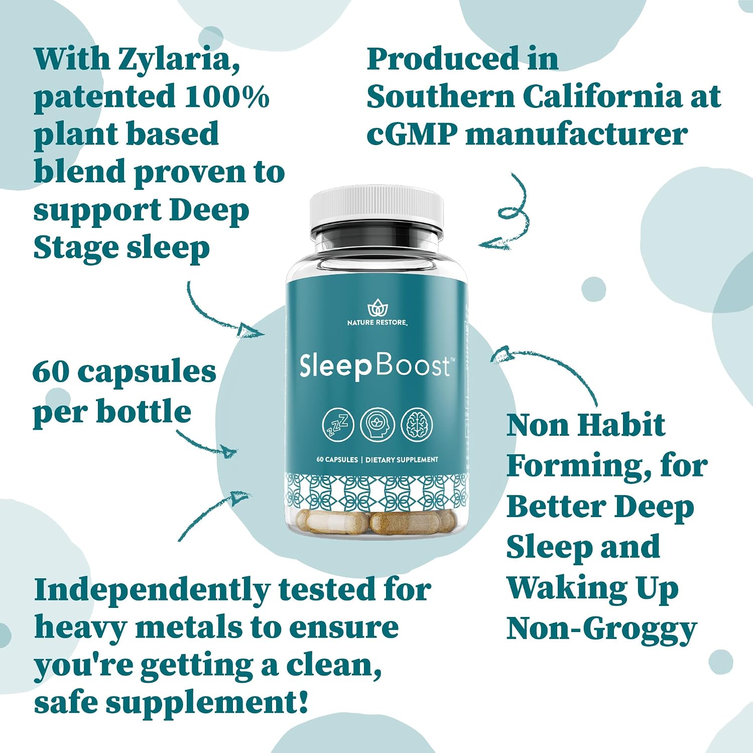 SleepBoost™ con Zylaria™ - Complemento alimenticio para la relajación