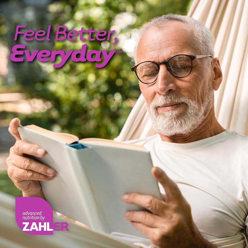 Zahler Complejo B - Vitaminas B1 B2 B3 B5 B6 B7 B9 B12 - Sistema de Liberación Avanzada en 2 Etapas - Sin Gluten Kosher No OGM (60 Comprimidos)