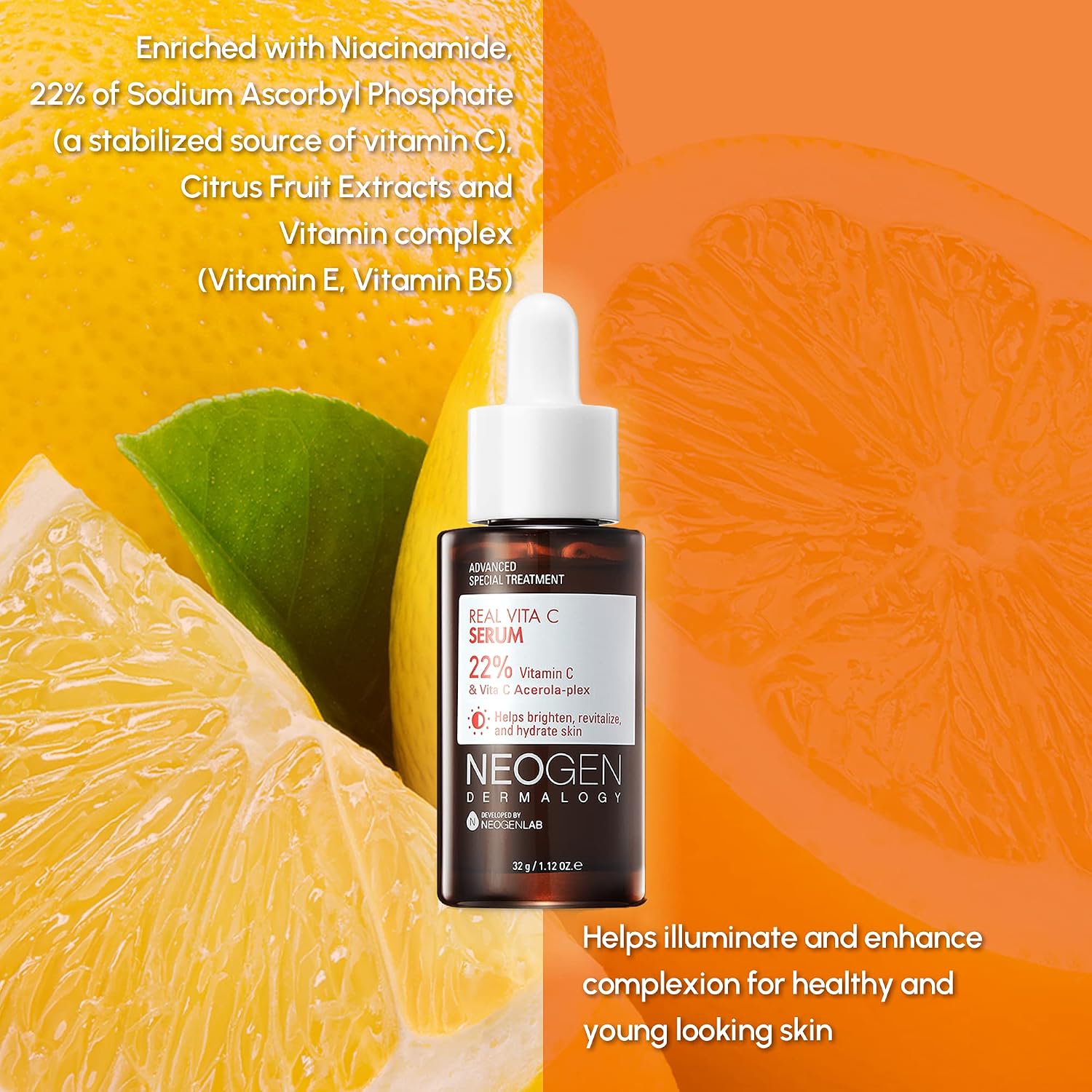 NEOGEN Vita C Powder Lemon - Polvo de Vitamina C para la Piel 20g