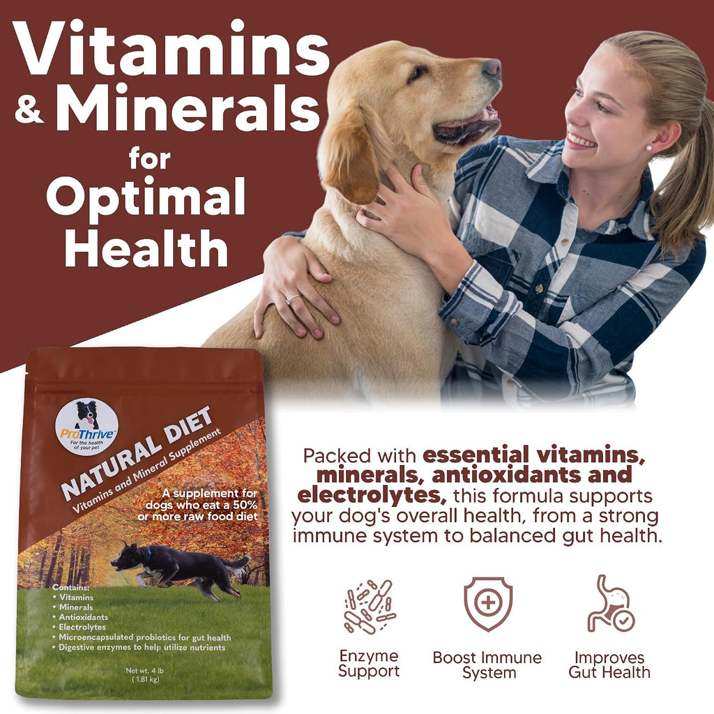 ProThrive Canine Natural Diet Supplement - Complemento Nutricional en Polvo para Perros, 1.8 kg