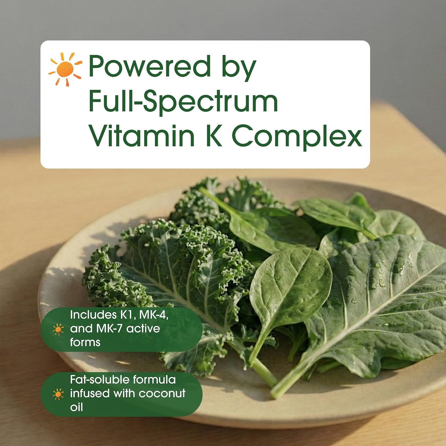 NatureBell Complejo de Vitamina K - 300 Cápsulas Blandas - 2600mcg de Vitamina K - Espectro Completo K1 y K2 MK-4 y MK-7