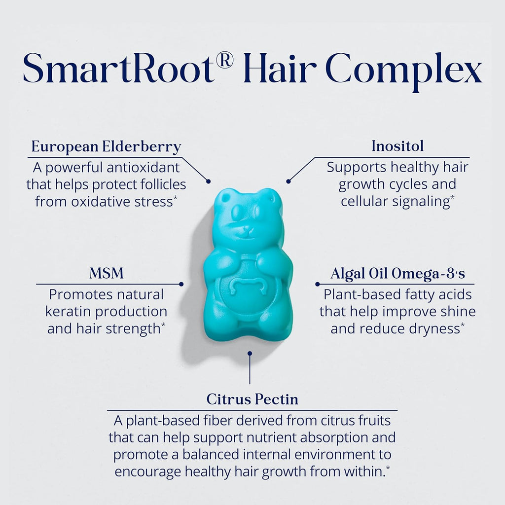 SugarbearPRO Hair Vitamin Gummy - Biotina 6000mcg - 2 Meses de Suministro