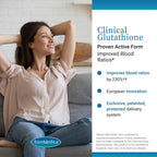 EuroMedica Clinical Glutathione - Suplemento Antioxidante con L-Glutation - Alta Absorción - Vegano - 60 Comprimidos de Disolución Lenta