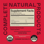 Pure Organic Beet Root Powder - Polvo de Remolacha Ecológica Pura - 8 oz (227 g) - 60 Porciones