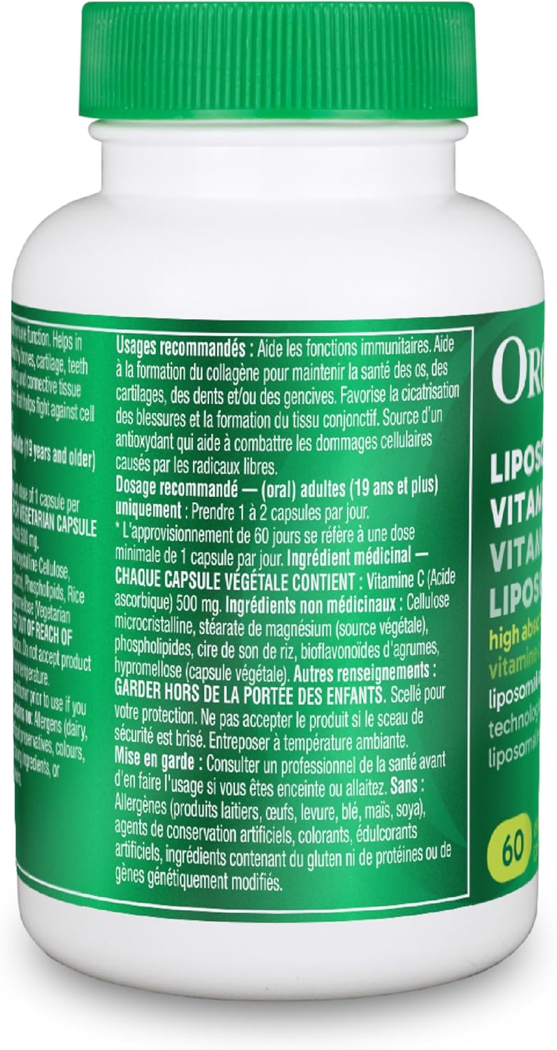 Organika Liposomal Vitamin C, 60 cápsulas