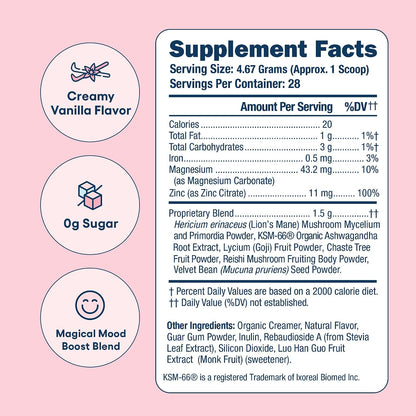 Love Sweat Fitness Miss Congeniality - Suplemento de Ashwagandha, Vitaminas B y Magnesio para Mujeres - Vainilla - 28 – Image 2
