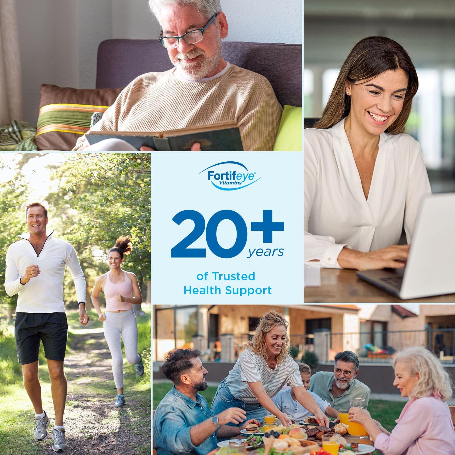 Fortifeye Macular Defense Multivitamin - 90 comprimidos (Sin Zinc) - Fórmula natural para la salud ocular y general