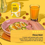 PYM Citrus Mood Chews - 60 gominolas - 130mg GABA y 90mg L-Theanina - Apoyo al estado de ánimo - Vegano, sin gluten, sin azúcar añadido