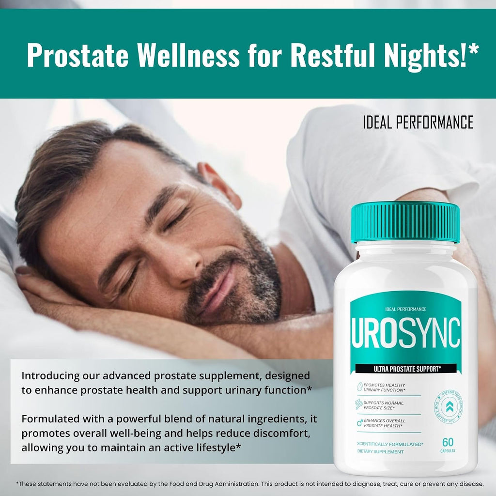 UroSync Salud de la Próstata - Suplemento Natural para Hombres, 3 Pack