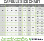 XPRS Nutra Cápsulas Vacías Tamaño 00 - 1000 uds Veganas (Verde Salvia)
