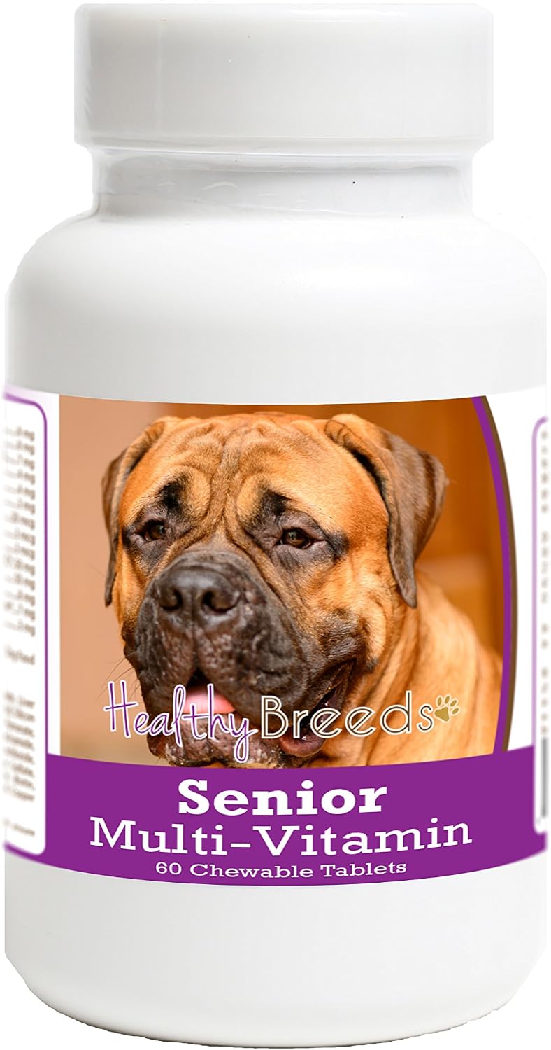 Healthy Breeds Bullmastiff Senior Dog Multivitamin Tablets 60 Count