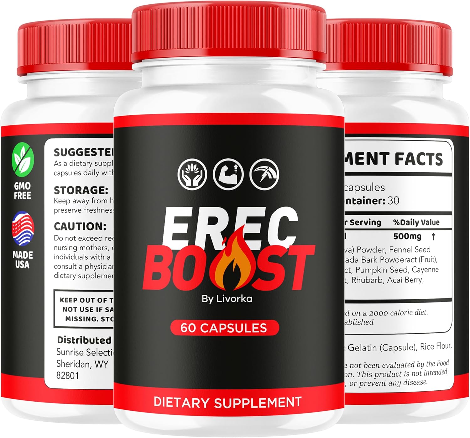 ErecBoost Cápsulas (2 Paquetes) - 120 Cápsulas