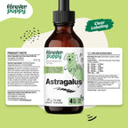 Astragalus Root Drops for Dogs - Astragalus Membranaceus Extract for Dogs' Immune Support - Herbal Pet Liquid Supplements for Immunity & Joyful Pet Care - 4 oz