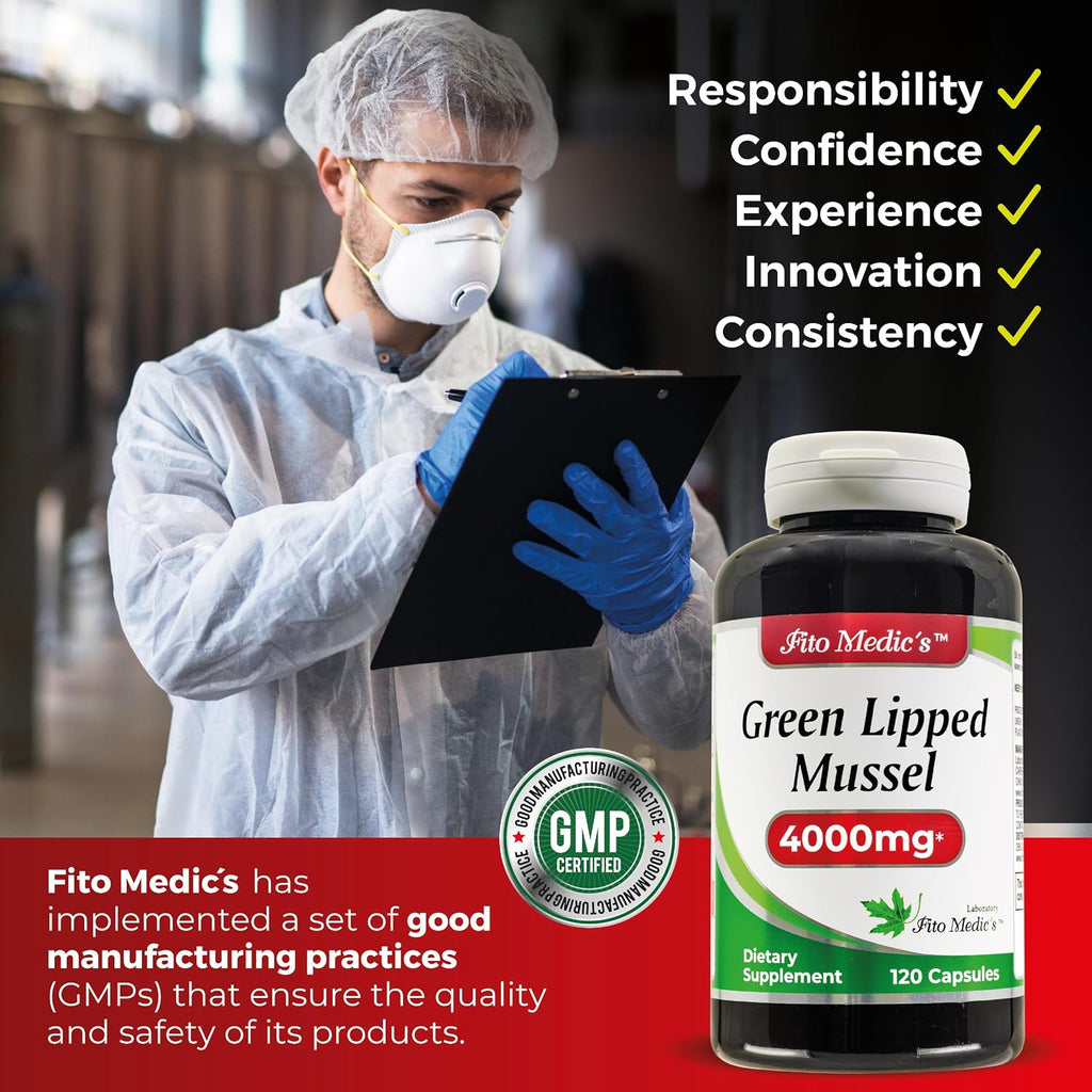 FITO MEDIC'S Green Lipped Mussel | Mejillón de Labios Verdes | 120 Cápsulas | 400 mg