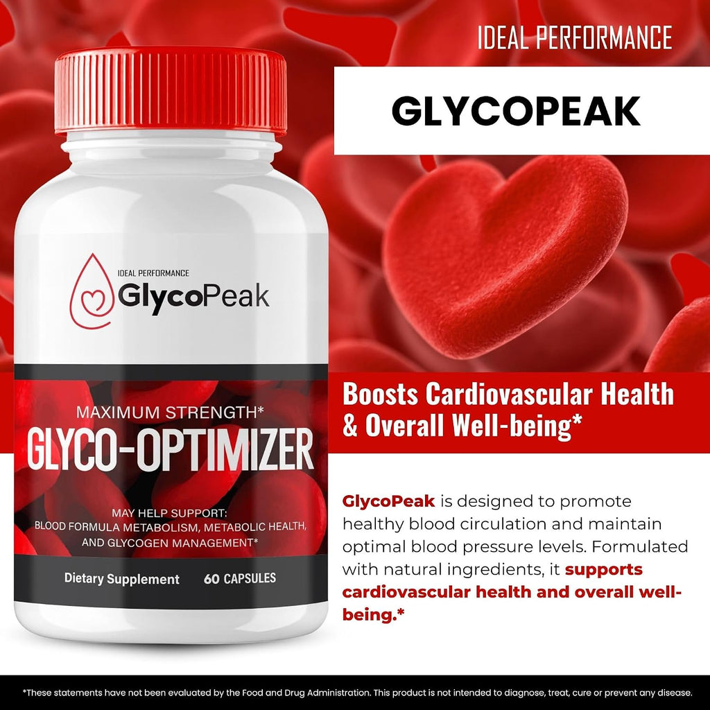 Glyco Peak Glyco Optimizer Supplement Capsules, GlycoPeak Health Support Pills Maximum Strength, Glyco Peak Health & Wellness, All Natural Advanced Formula, GlycoPeak Health Reviews (60 Capsules)