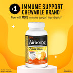 Airborne Vitamina C 1000mg (por ración) Comprimidos Masticables Sabor Cítrico - 32 Unidades