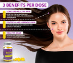 JE Natural Biotina para Cabello, Piel y Uñas, 20.000 μg, con Vitamina C y Colágeno, 60 Cápsulas