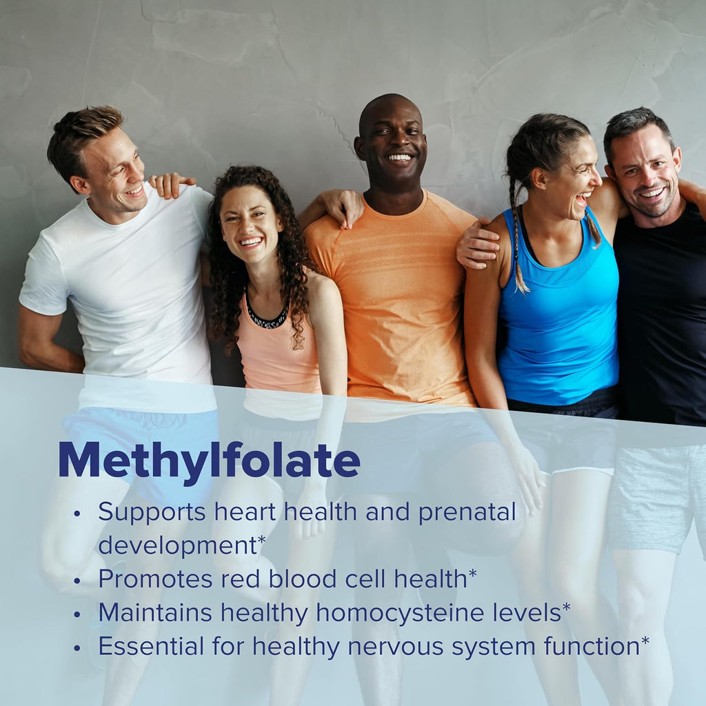 Superior Source Methylfolate 1,000 mcg - Folate Supplement for Women and Men - Active Methylfolate for Nervous System and Red Blood Cells - 60 Quick Dissolve Sublingual Tablets