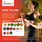 Organic Super Greens Powder con Más de 30 Superalimentos, Probióticos y Enzimas - 180g