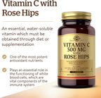Solgar Vitamina C 500 mg con Rosa Mosqueta, 250 Comprimidos