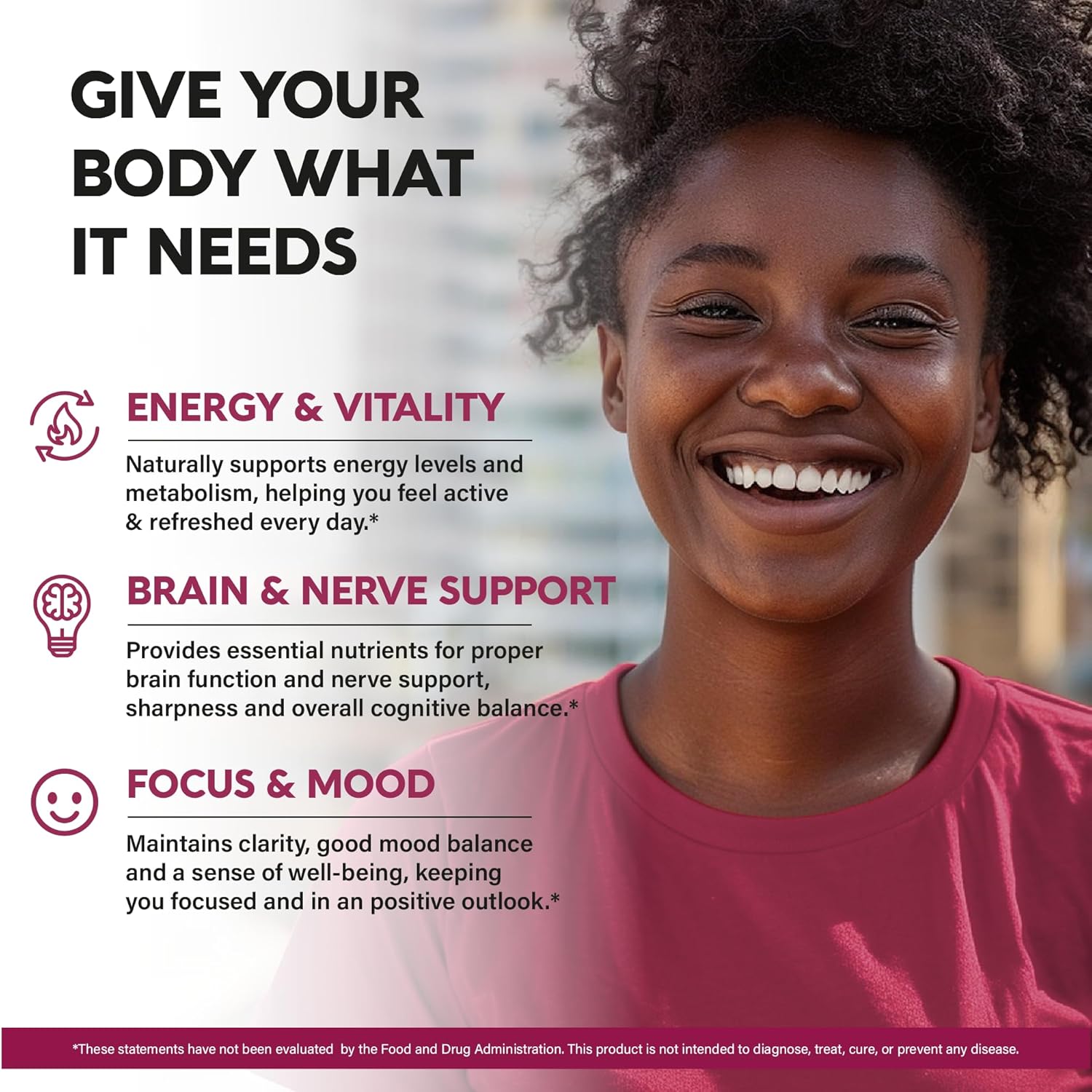 NUTRAHARMONY Complejo de Vitamina B con Riboflavina B2, B12, B1, B3, B5, B6, B7, B8, B9, Vitamina C, Colina, Inositol – 120 Cápsulas Veganas