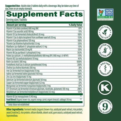 MegaFood Women's Advanced Multivitamin - 120 Comprimidos (60 Dosis) – Image 2